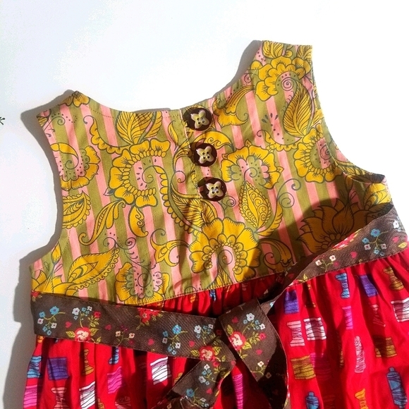 Matilda Jane Jester Red Shasta Bubble Top Size 4 - Picture 9 of 14